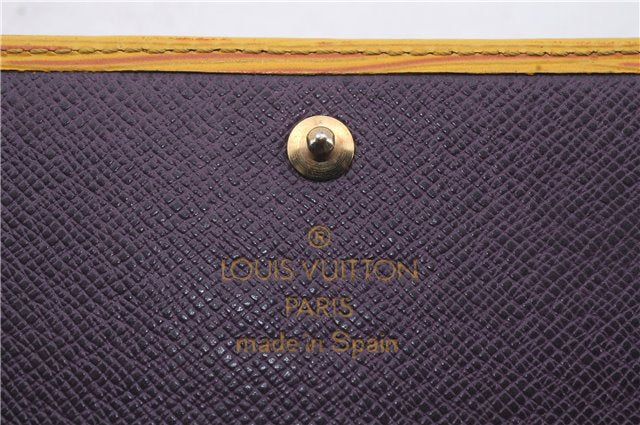 Auth Louis Vuitton Epi Porte Tresor International Wallet Yellow M63389 LV 5878D