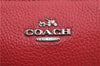 Authentic COACH Vintage Chain Shoulder Hand Bag Pouch Purse Leather Red 5878E