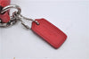 Authentic COACH Vintage Chain Shoulder Hand Bag Pouch Purse Leather Red 5878E