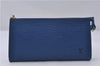 Authentic Louis Vuitton Epi Pochette Accessoires Pouch Blue M52945 LV 5879C