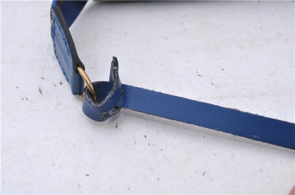 Authentic Louis Vuitton Epi Pochette Accessoires Pouch Blue M52945 LV 5879C