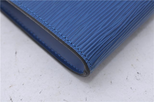 Authentic Louis Vuitton Epi Pochette Accessoires Pouch Blue M52945 LV 5879C