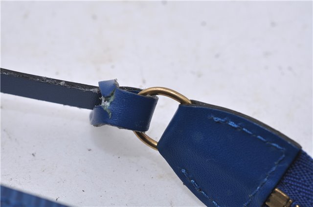Authentic Louis Vuitton Epi Pochette Accessoires Pouch Blue M52945 LV 5879C