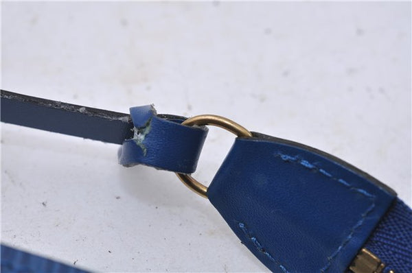 Authentic Louis Vuitton Epi Pochette Accessoires Pouch Blue M52945 LV 5879C