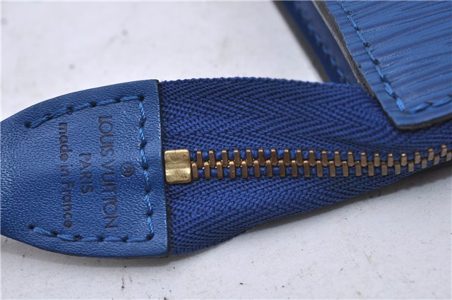 Authentic Louis Vuitton Epi Pochette Accessoires Pouch Blue M52945 LV 5879C