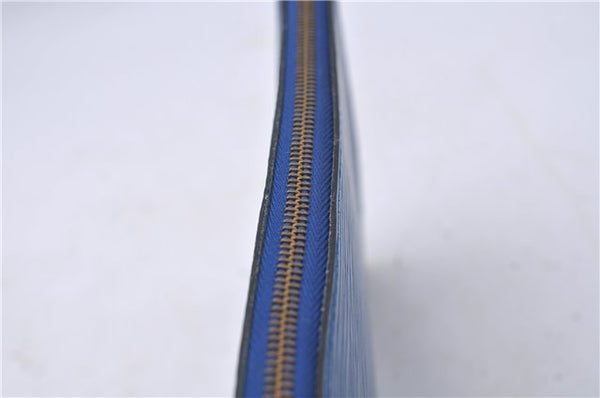 Authentic Louis Vuitton Epi Pochette Accessoires Pouch Blue M52945 LV 5879C