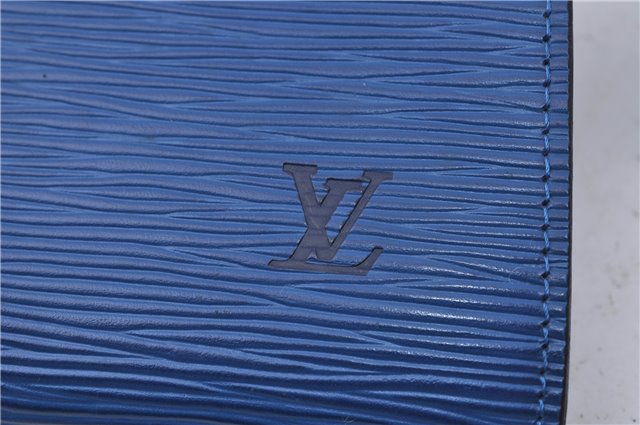 Authentic Louis Vuitton Epi Pochette Accessoires Pouch Blue M52945 LV 5879C