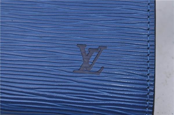 Authentic Louis Vuitton Epi Pochette Accessoires Pouch Blue M52945 LV 5879C
