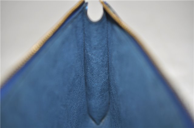 Authentic Louis Vuitton Epi Pochette Accessoires Pouch Blue M52945 LV 5879C