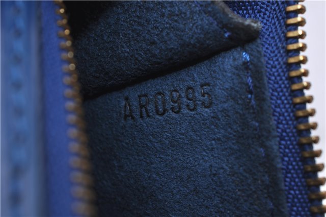 Authentic Louis Vuitton Epi Pochette Accessoires Pouch Blue M52945 LV 5879C