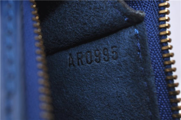 Authentic Louis Vuitton Epi Pochette Accessoires Pouch Blue M52945 LV 5879C