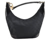 Authentic GUCCI Shoulder Hand Bag Purse GG Canvas Enamel 0014158 Black 5880I