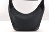 Authentic GUCCI Shoulder Hand Bag Purse GG Canvas Enamel 0014158 Black 5880I