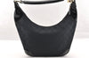 Authentic GUCCI Shoulder Hand Bag Purse GG Canvas Enamel 0014158 Black 5880I