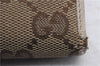 Authentic GUCCI Abbey Bifold Wallet Purse GG Canvas Leather 141411 Brown 5883D