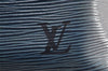 Authentic Louis Vuitton Epi Petit Noe Shoulder Drawstring Bag M44105 Blue 5883I