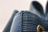 Authentic Louis Vuitton Epi Petit Noe Shoulder Drawstring Bag M44105 Blue 5883I