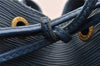 Authentic Louis Vuitton Epi Petit Noe Shoulder Drawstring Bag M44105 Blue 5883I