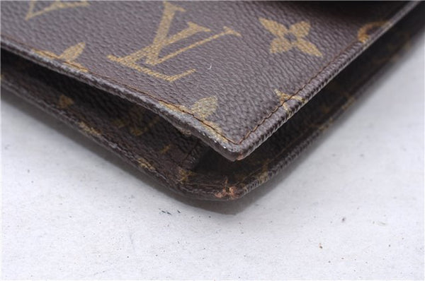 Authentic Louis Vuitton Monogram Pochette Rabat Clutch Bag Old Model LV 5884E