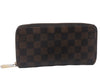 Authentic Louis Vuitton Damier Zippy Wallet Long Purse N60015 LV 5885D