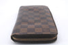 Authentic Louis Vuitton Damier Zippy Wallet Long Purse N60015 LV 5885D