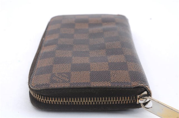 Authentic Louis Vuitton Damier Zippy Wallet Long Purse N60015 LV 5885D