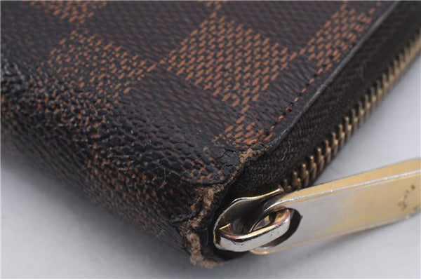 Authentic Louis Vuitton Damier Zippy Wallet Long Purse N60015 LV 5885D