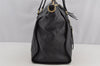 Auth Louis Vuitton Monogram Empreinte Lumineuse PM Tote Bag Navy M93410 LV 5886I