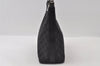 Authentic GUCCI Vintage Shoulder Bag Purse GG Canvas Leather 0000602 Black 5890I