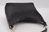 Authentic GUCCI Vintage Shoulder Bag Purse GG Canvas Leather 0000602 Black 5890I