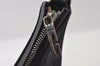 Authentic GUCCI Vintage Shoulder Bag Purse GG Canvas Leather 0000602 Black 5890I
