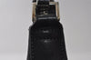 Authentic GUCCI Vintage Shoulder Bag Purse GG Canvas Leather 0000602 Black 5890I