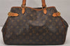 Authentic Louis Vuitton Monogram Batignolles Horizontal Tote Bag M51154 LV 5891I