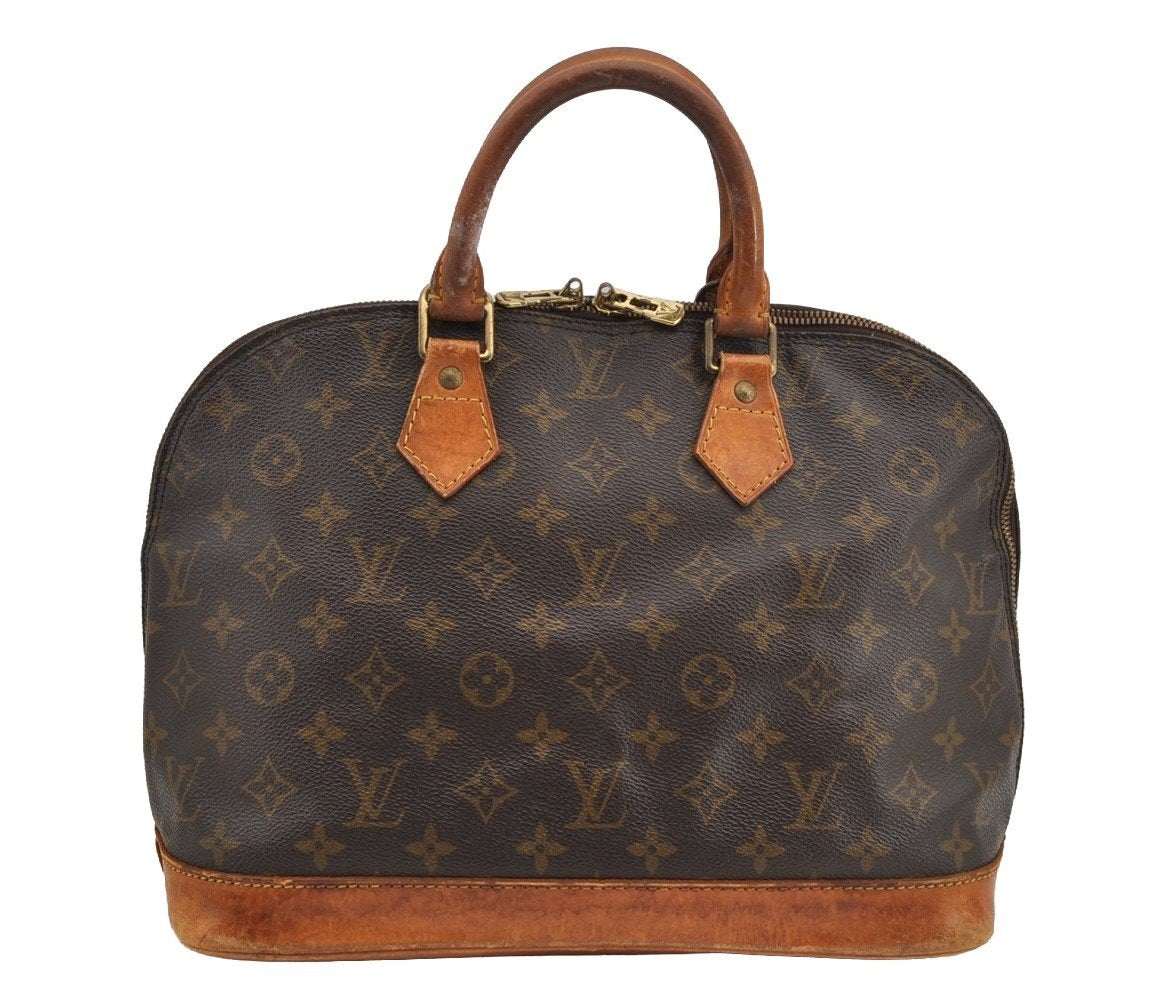 Authentic Louis Vuitton Monogram Alma Hand Bag Purse M51130 LV 5892I