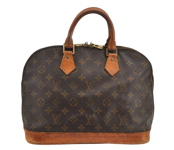 Authentic Louis Vuitton Monogram Alma Hand Bag Purse M51130 LV 5892I