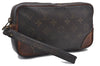 Auth LOUIS VUITTON Monogram Marly Dragonne PM Clutch Hand Bag M51827 LV 5893C
