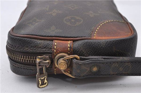 Auth LOUIS VUITTON Monogram Marly Dragonne PM Clutch Hand Bag M51827 LV 5893C