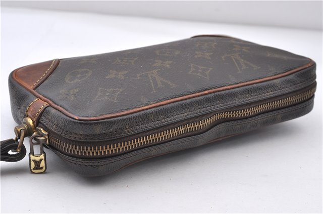 Auth LOUIS VUITTON Monogram Marly Dragonne PM Clutch Hand Bag M51827 LV 5893C