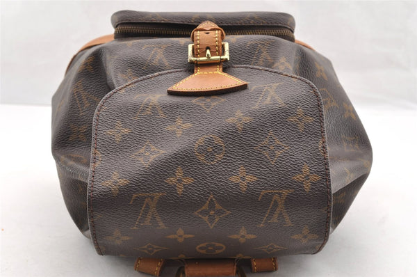 Authentic Louis Vuitton Monogram Montsouris MM Backpack M51136 LV 5893I