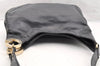 Authentic GUCCI Guccissima Charlotte Shoulder Bag GG Leather 203503 Black 5894I