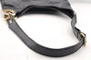 Authentic GUCCI Guccissima Charlotte Shoulder Bag GG Leather 203503 Black 5894I