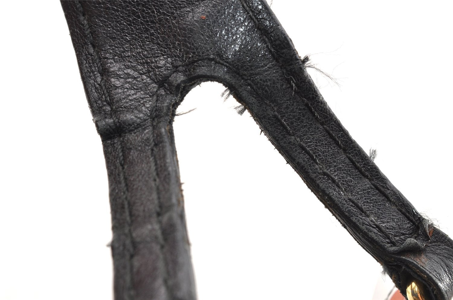 Authentic GUCCI Guccissima Charlotte Shoulder Bag GG Leather 203503 Black 5894I