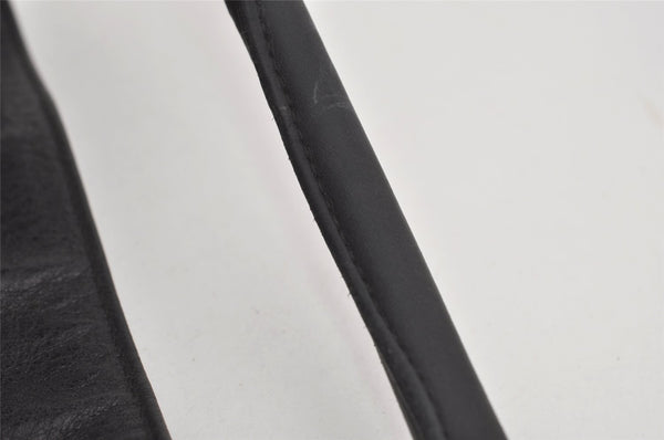 Authentic GUCCI Guccissima GG Leather Shoulder Hand Bag 181514 Black 5896I