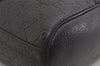 Authentic GUCCI Guccissima GG Leather Shoulder Hand Bag 181514 Black 5896I
