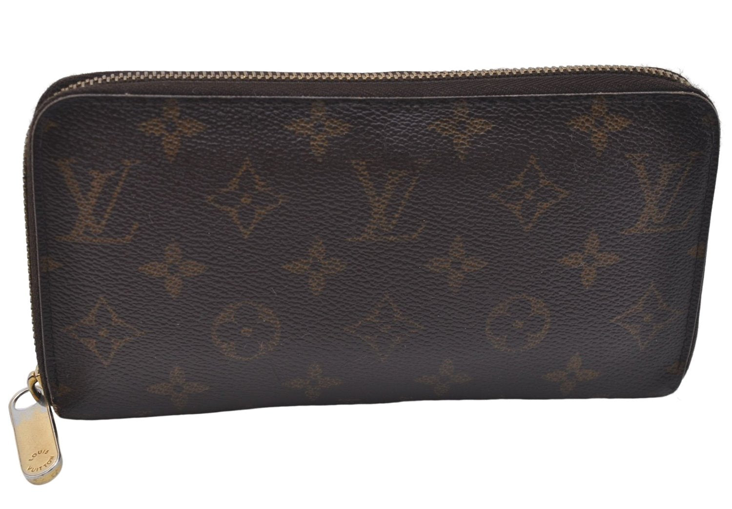 Authentic Louis Vuitton Monogram Zippy Wallet Long Purse M60017 LV 5897D