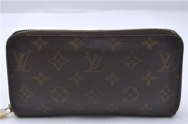 Authentic Louis Vuitton Monogram Zippy Wallet Long Purse M60017 LV 5897D