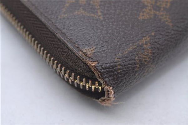 Authentic Louis Vuitton Monogram Zippy Wallet Long Purse M60017 LV 5897D