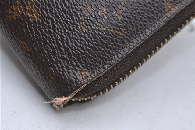 Authentic Louis Vuitton Monogram Zippy Wallet Long Purse M60017 LV 5897D