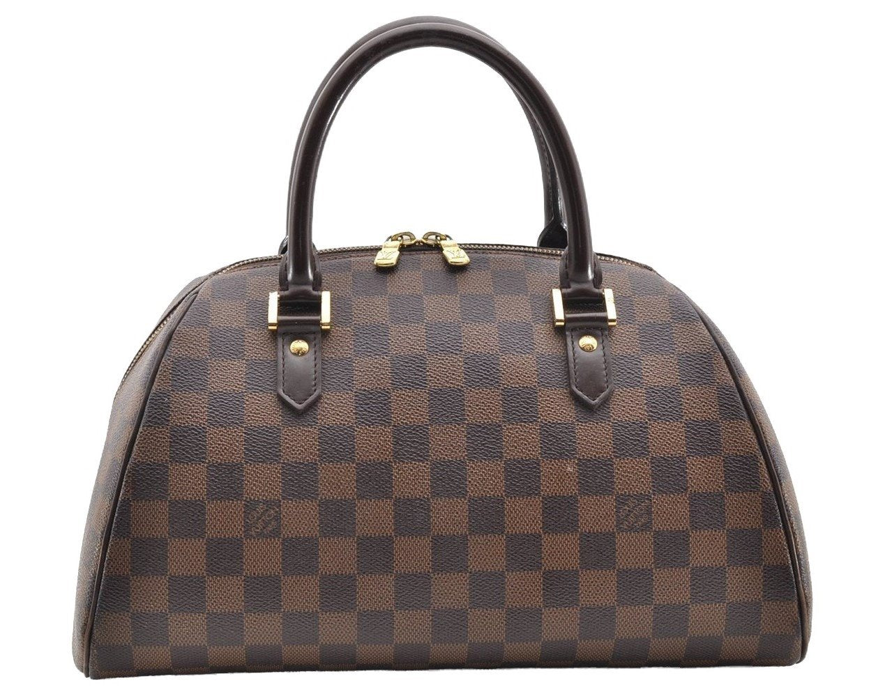 Authentic Louis Vuitton Damier Ribera MM Hand Boston Bag Purse N41434 LV 5898I