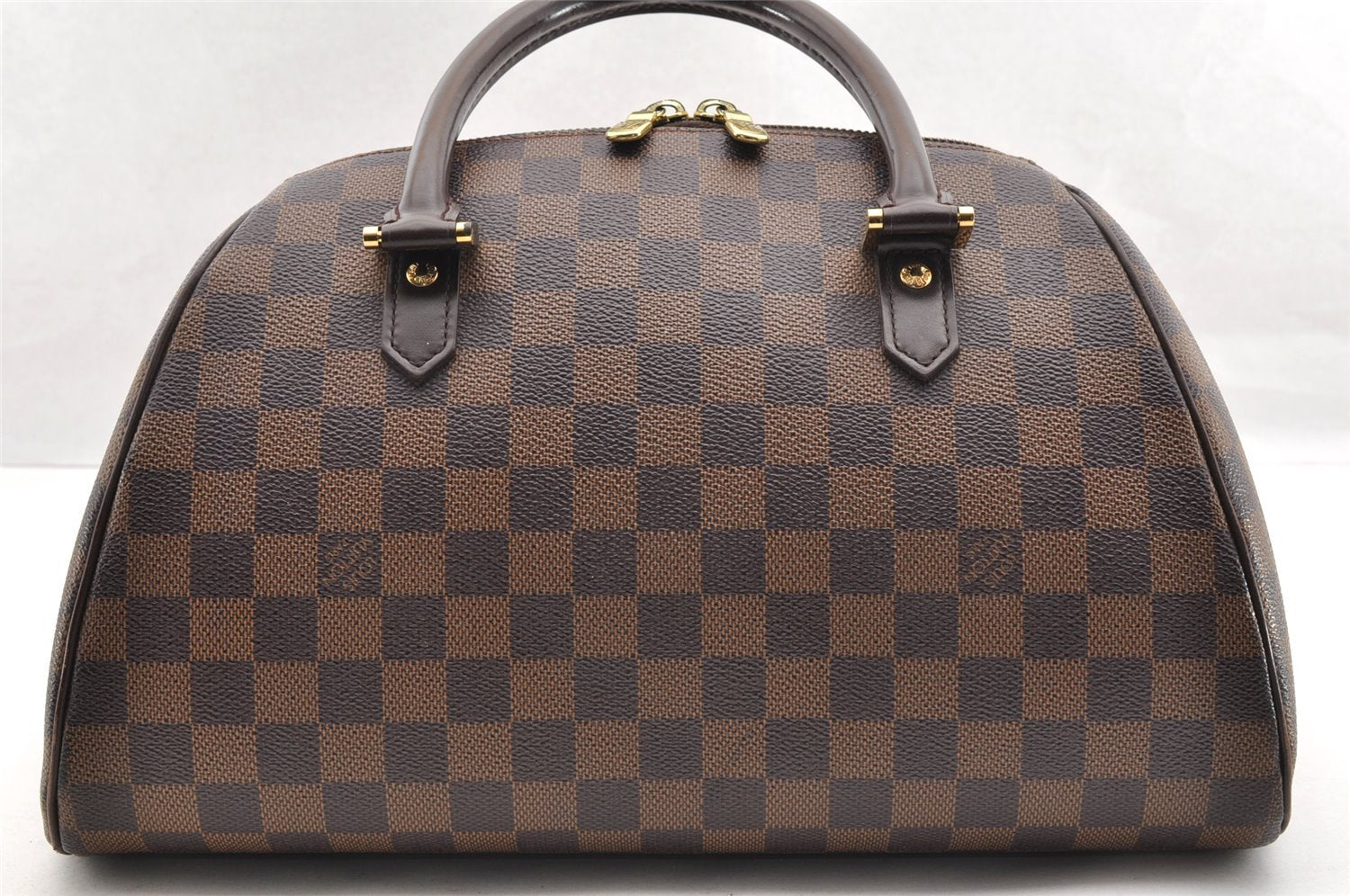 Authentic Louis Vuitton Damier Ribera MM Hand Boston Bag Purse N41434 LV 5898I